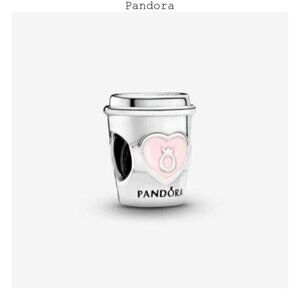 Pandora Take a Break Coffee Cup Charm